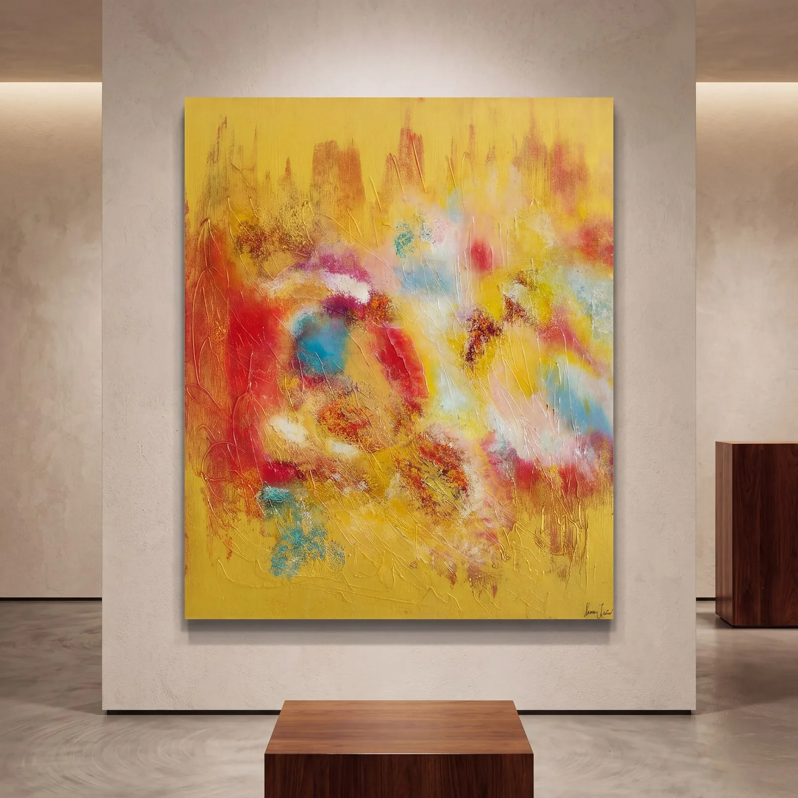 Overwhelmed shown in an interior
