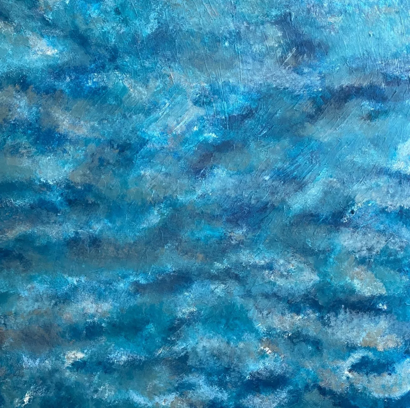 After the Storm, 100 × 100 cm, acrylic on canvas, 2025