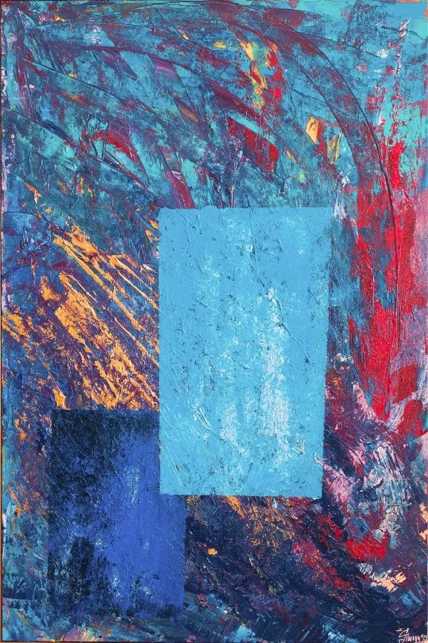 Conclusion, 150 × 100 cm, acrylic on canvas, 2015