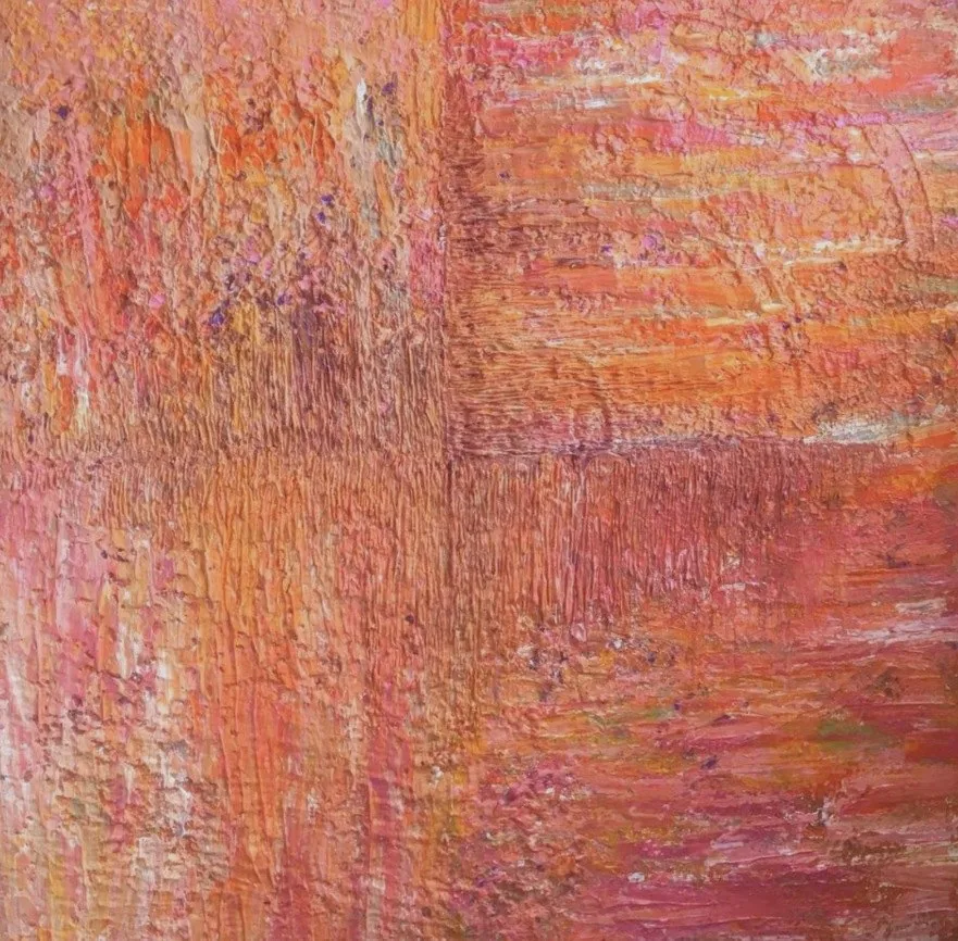 Pure Happiness, 100 × 100 cm, acrylic on canvas, 2018