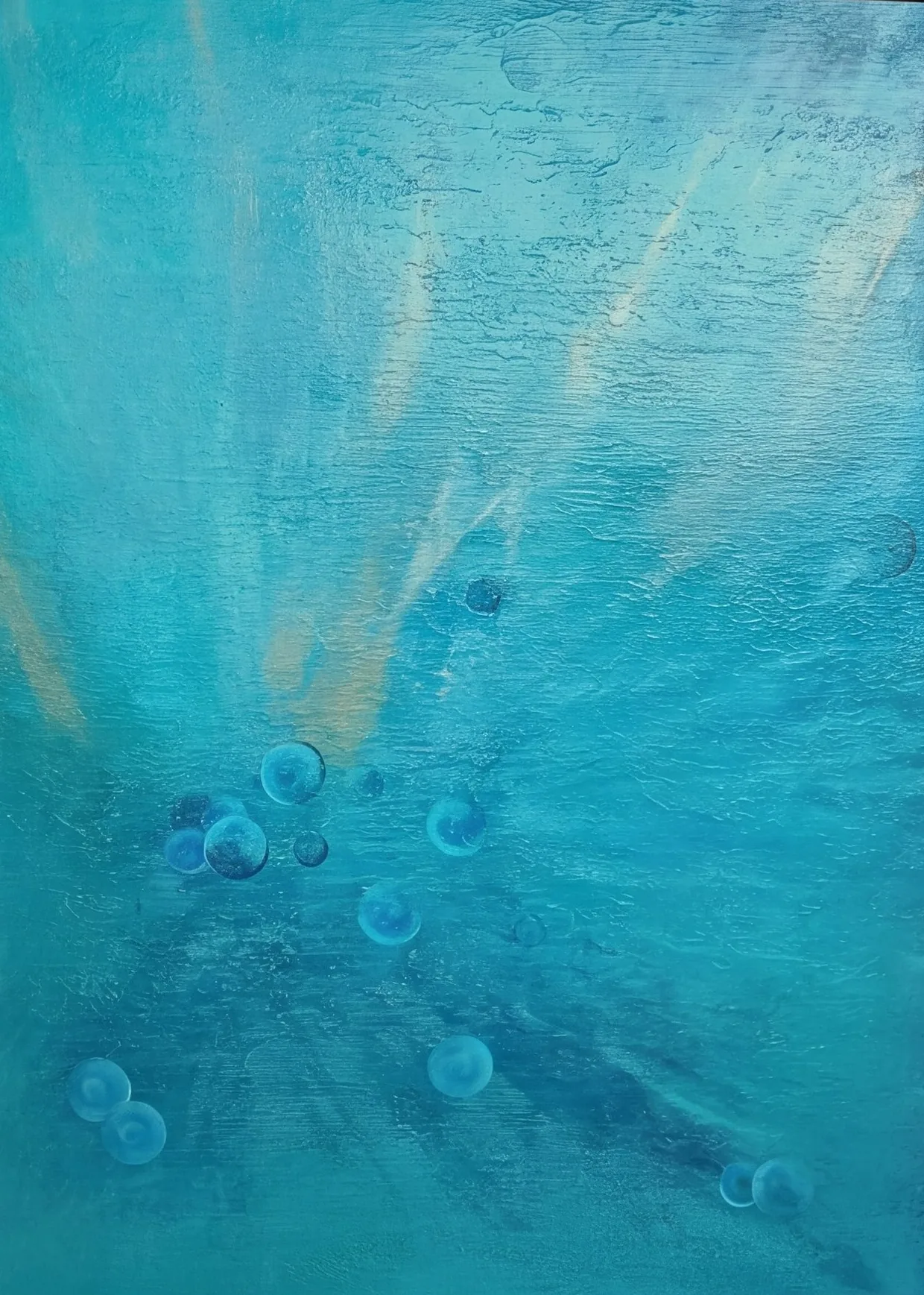 New World, 100 × 80 cm, acrylic on canvas, 2022