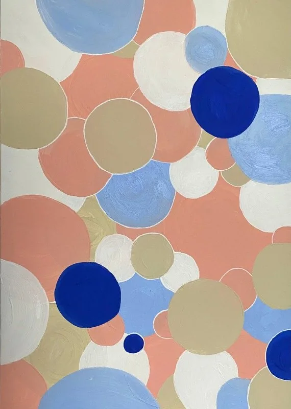 Bubble Life, 100 × 70 cm, acrylic on canvas, 2021
