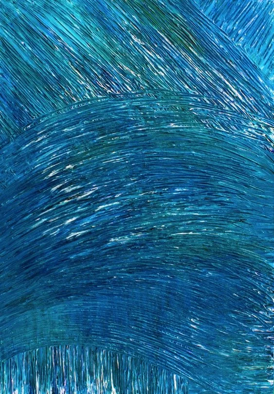 The Power of the Ocean, 100 × 70 cm, acrylic on canvas, 2020