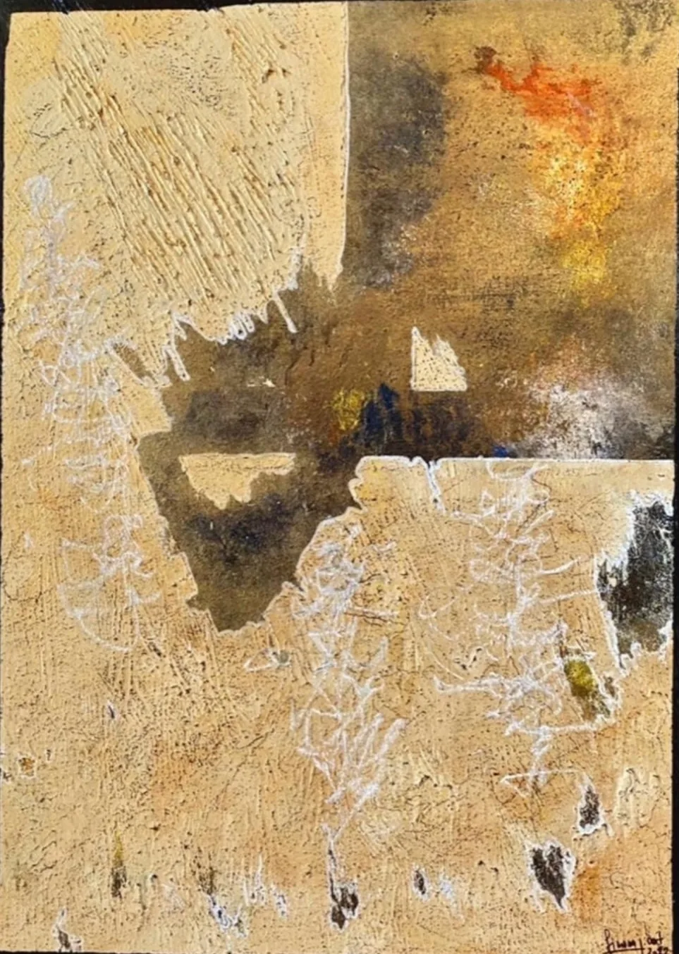 Silence, 70 × 50 cm, acrylic on canvas, 2022
