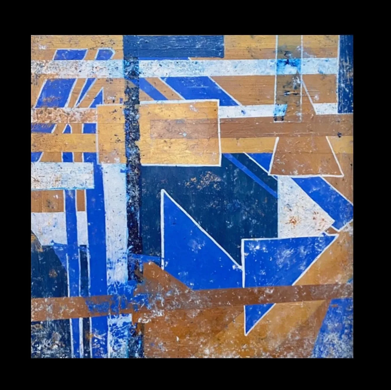 Urban Blues, 50 × 50 cm (each panel), diptych, acrylic on canvas, 2021