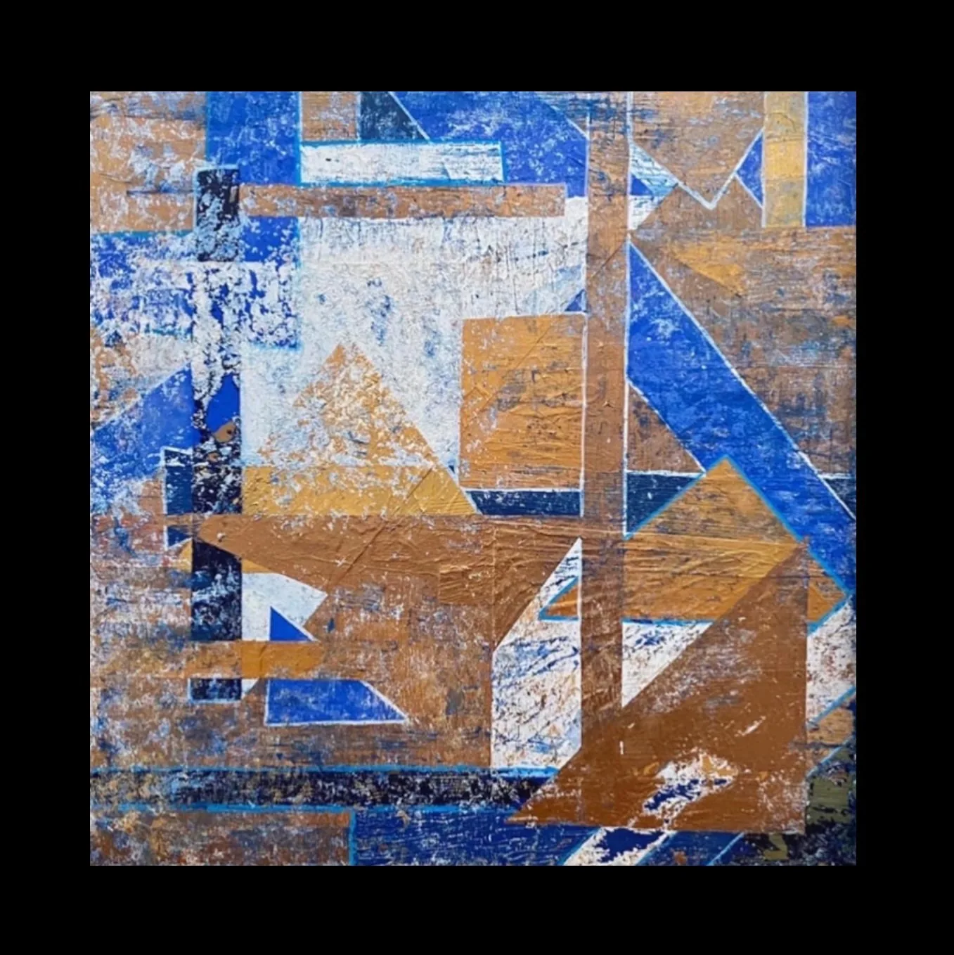 Urban Blues, 50 × 50 cm (each panel), diptych, acrylic on canvas, 2021